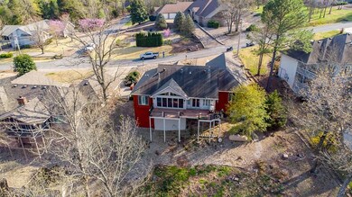 Aerial view of exterior back