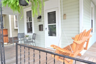 Covered, front porch.