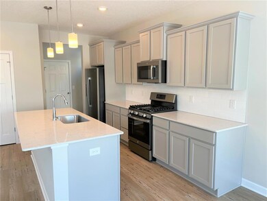 The large kitchen island has endless possibilities