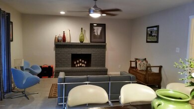 family room with fireplace use