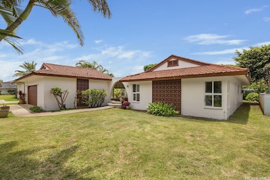 Large front yard area fronts the home