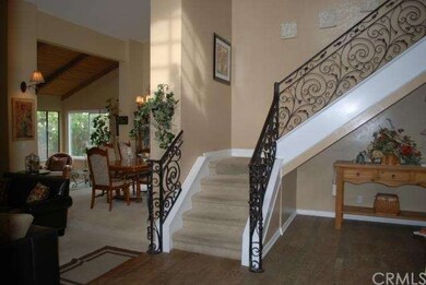 Elegant wrought iron staircase