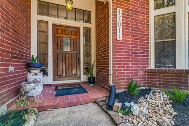 Front entry. Fresh mulch laid.