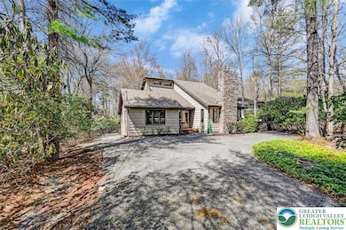 The home is set back from the street for privacy a
