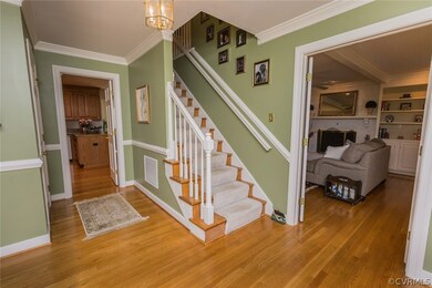 Front entrance hall has access to the family room,
