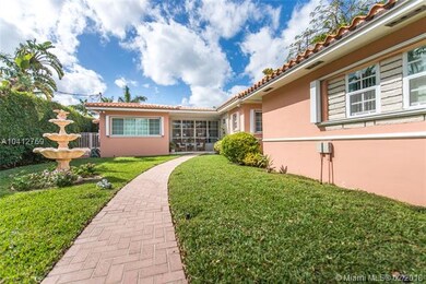 Walkway to front door.