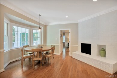 Dining Area, Dentil Moulding, Chairrail, Woodburni