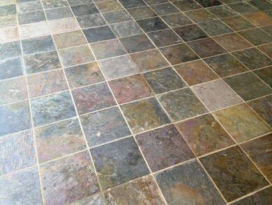 Slate Tile Back Patio