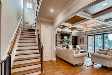 First of two sets of stairs! Large media closet hi