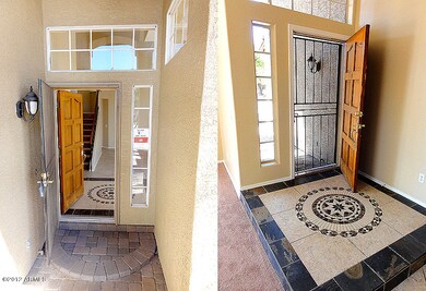 Mosaic tile entryway
