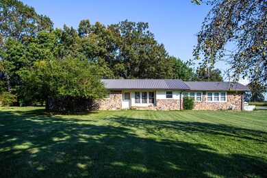 Natural stone is a unique feature of this home.