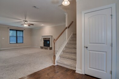 Engineered hardwood foyer