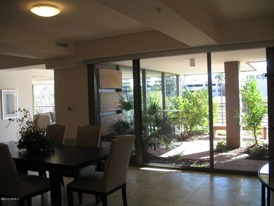 Dining with terrace and exit