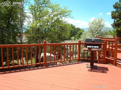 Grilling area with mountain views