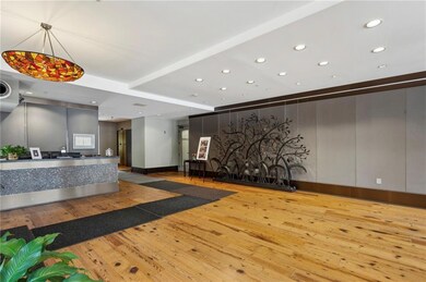 Concierge desk where Supra box is located