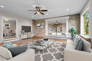 Digitally Staged Living Room