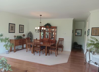 Carpet and Hardwood in traffic area.