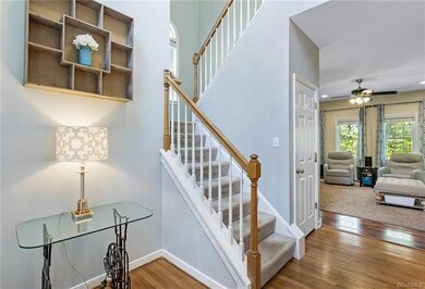 Foyer opens to family room
