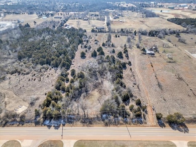 Aerial view of sparsely populated area