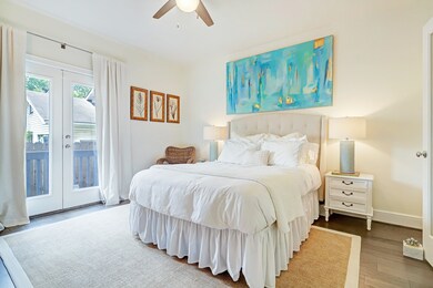 First floor bedroom with hardwoods, walk-in closet