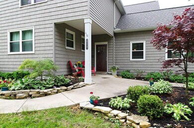 Landscaped entrance