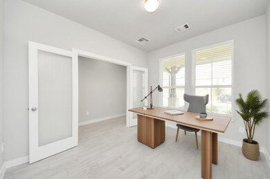 Virtually Staged - Home office.