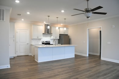 Open Living Room and Kitchen