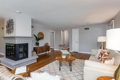 Wood burning fireplace rooms focal point!