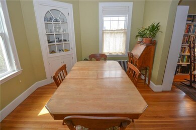 Buil-in china cabinet in the dining...