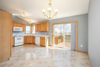Kitchen and dining area that walks out to the 12 x