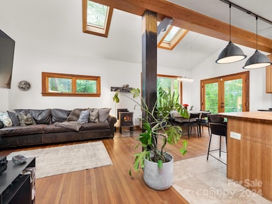 Vaulted with skylights