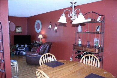 Dining room opens into living room.