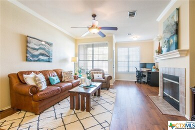 Looking into the family room from front entrance.