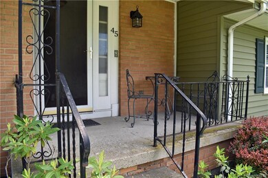 Entrance from covered front porch