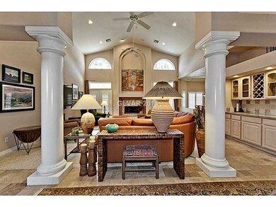 1st Floor Plan. Stately Pillars and Towering Ceili