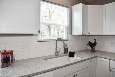 Gorgeous granite counters and a Blanco kitchen sin