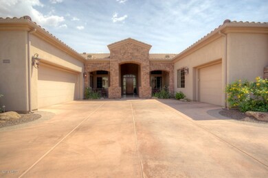 Garage courtyard and front patio