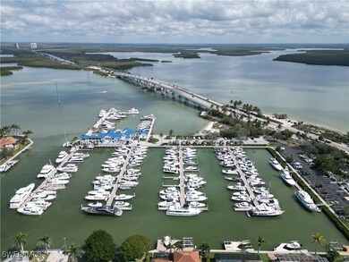 Drone / aerial view of a nearby body of water and