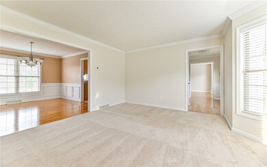 This view shows Living/Dining Rooms