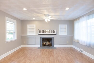 Fresh paint and new floors sparkle in the beautifu