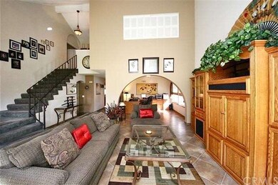 Entertainment center, vaulted ceiling