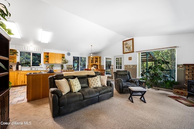 Open Kitchen, dining, and living room