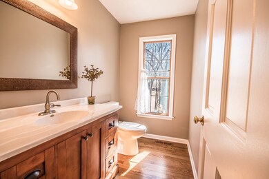 First floor powder room