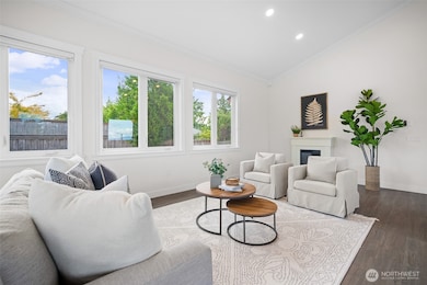 The open concept living, tall ceilings, and window package bring in plenty of light and keep the home bright & cheerful!