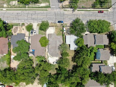 Aerial view of residential area