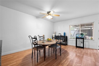 Dining area viewed from the kitchen.