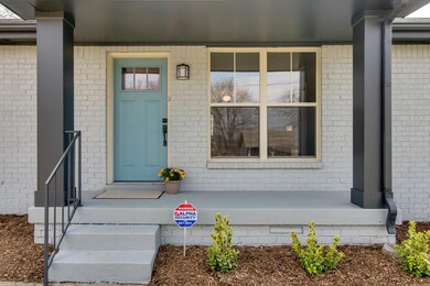 New front door and landscaping