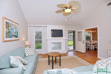 BEAUTIFUL LIVING ROOM WITH FIREPLACE, VAULTED CEIL