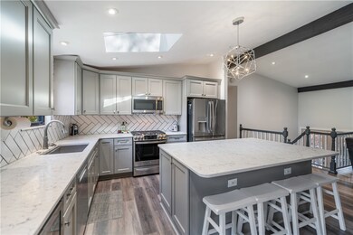 The new sliding glass door sits to the left of thi