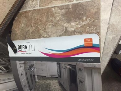 Vinly for wet areas.